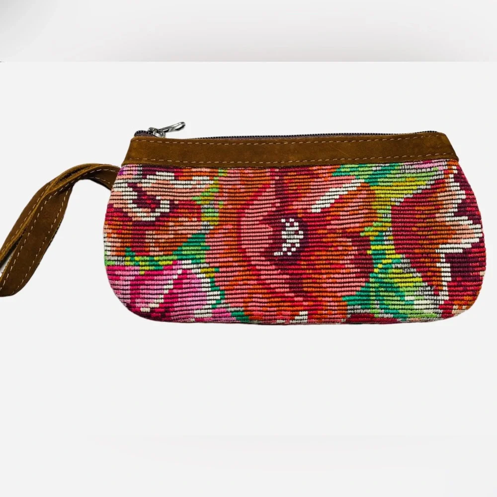 Nena & Co. Wristlet Floral Guatemalan Clutch